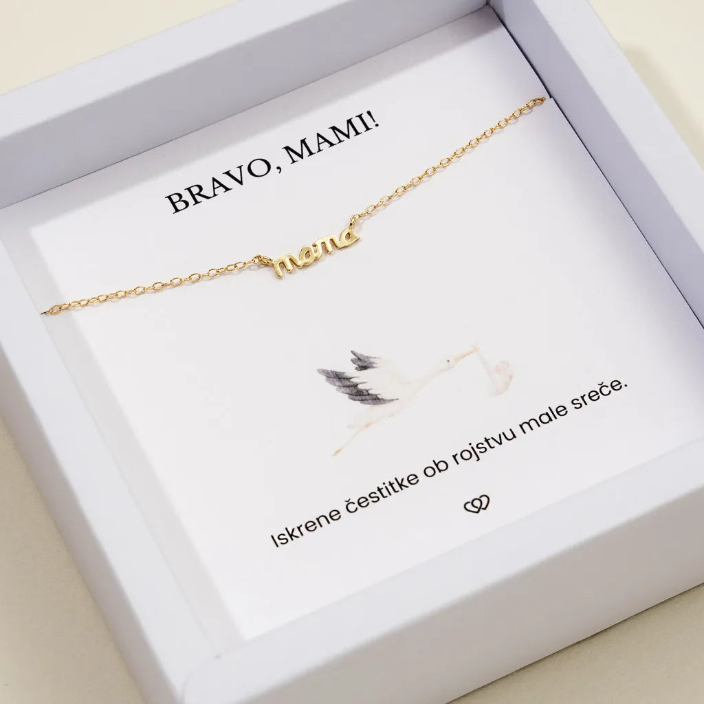 Bravo, mami + Verižica Mama – zlata