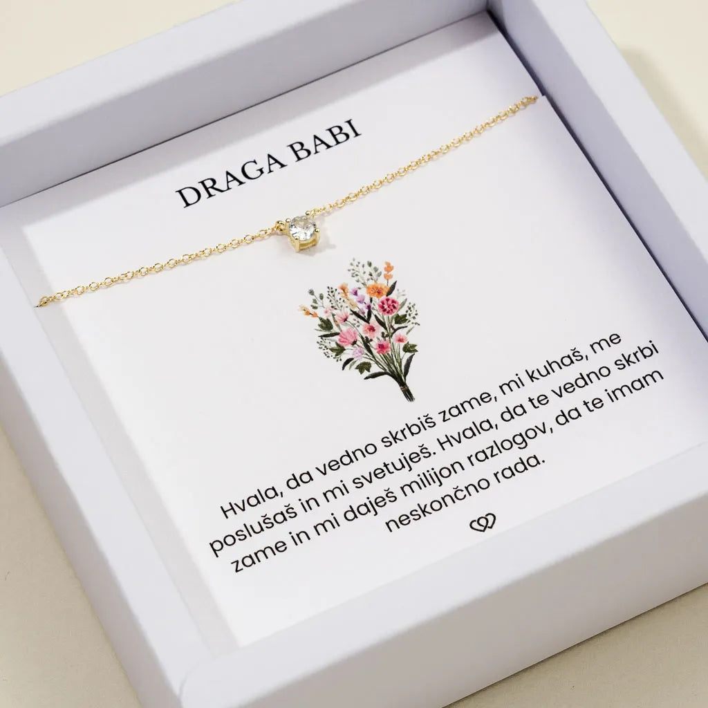 Draga babi + Verižica Eva – zlata