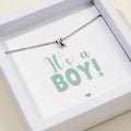 It’s a boy + Verižica Inicialka – srebrna