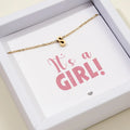 It’s a girl + Verižica Inicialka – zlata