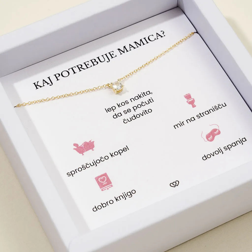Kaj potrebuje mamica + Verižica Eva – zlata