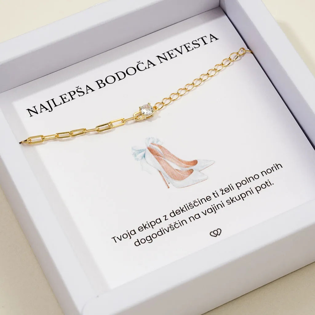 Najlepša bodoča nevesta + Zapestnica Sofija – zlata