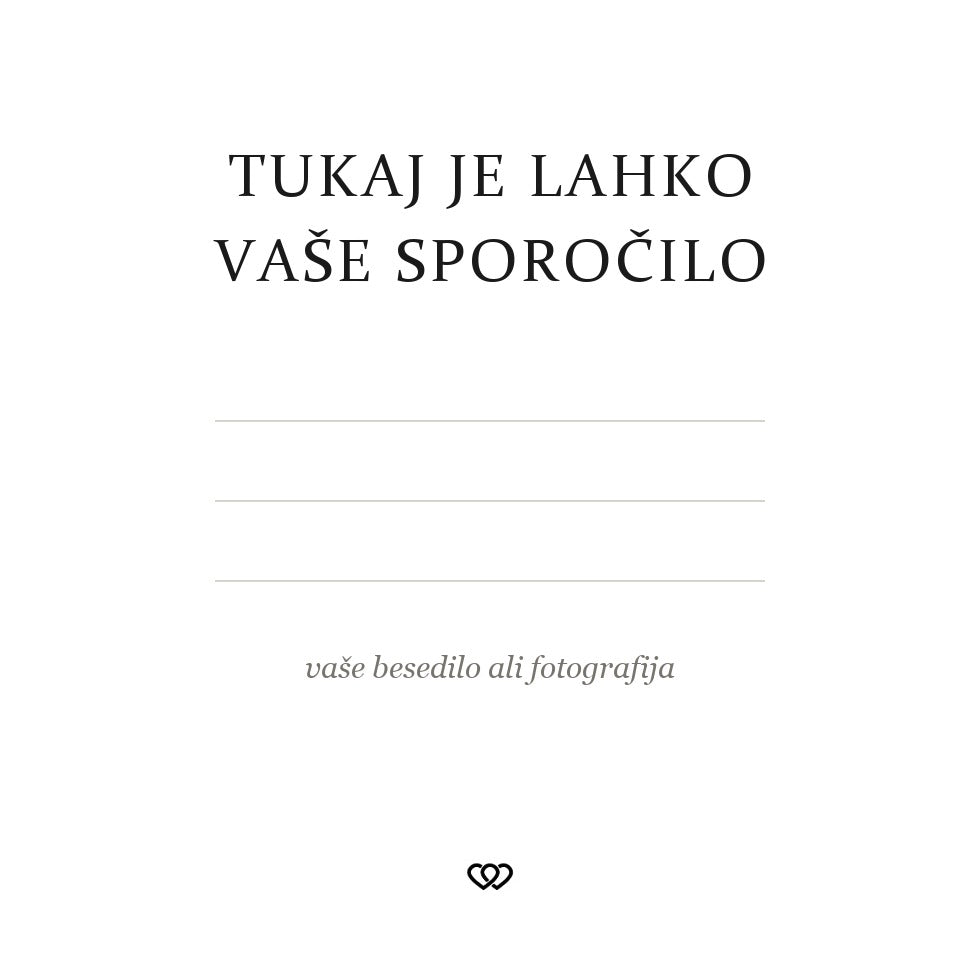 Personaliziran kartonček