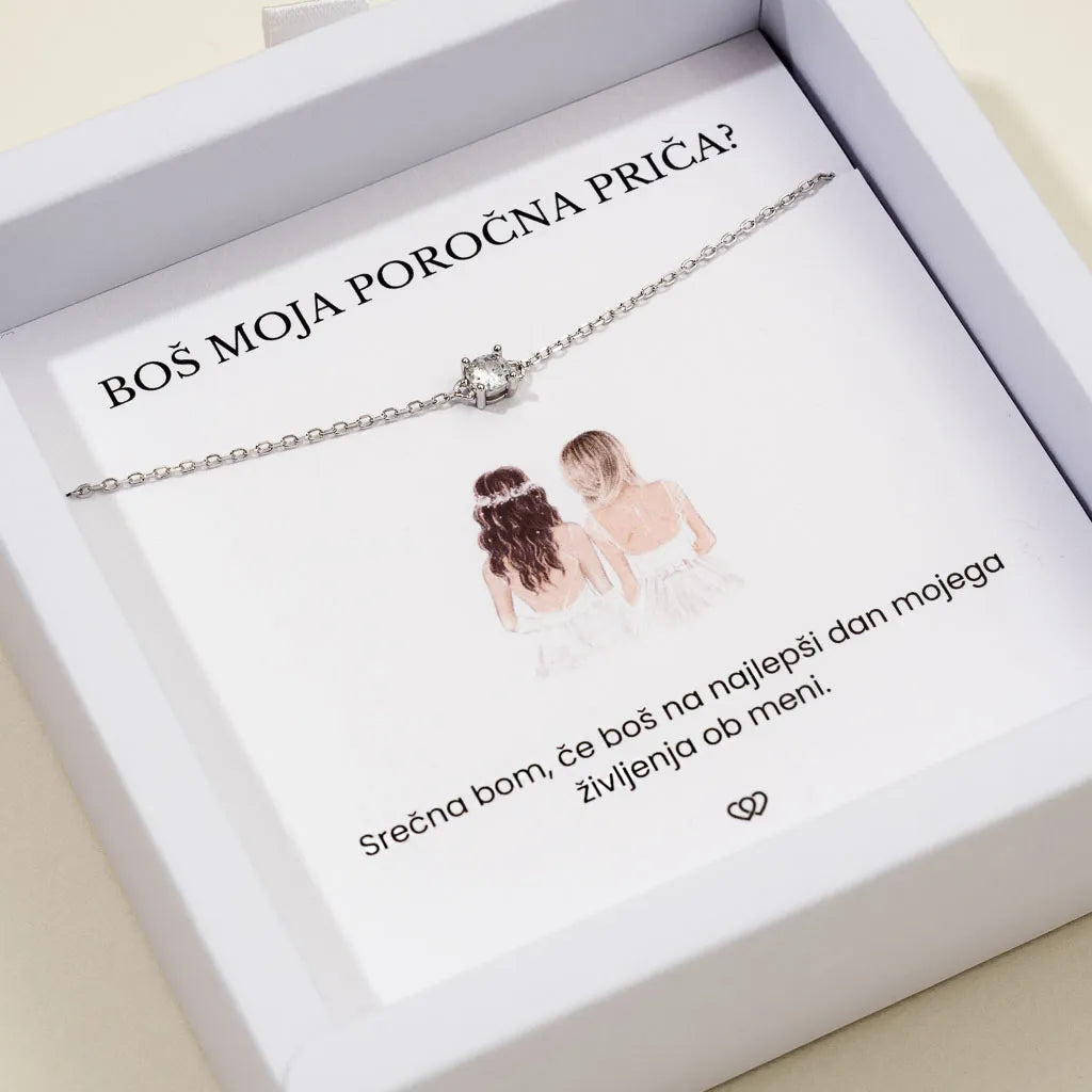 Boš moja poročna priča + Zapestnica Eva – srebrna