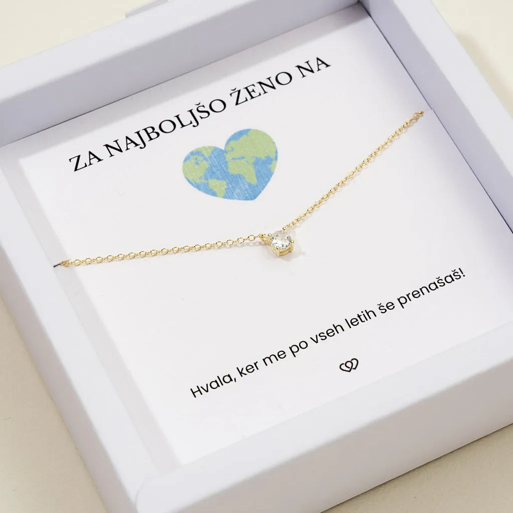 Najboljša žena + Verižica Eva – zlata