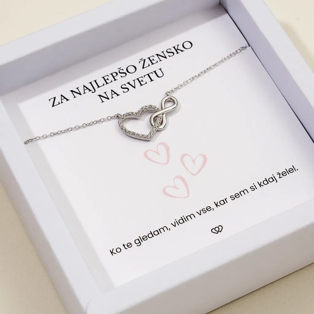 Za najlepšo žensko + Verižica Ljubezen – srebrna