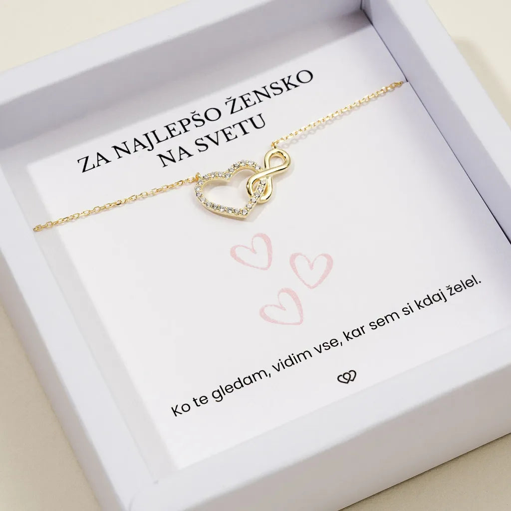Za najlepšo žensko + Verižica Ljubezen – zlata