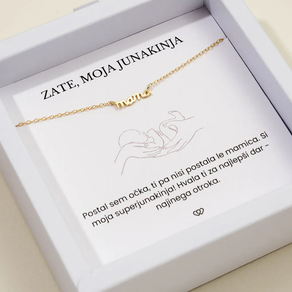Moja junakinja + Verižica Mama – zlata
